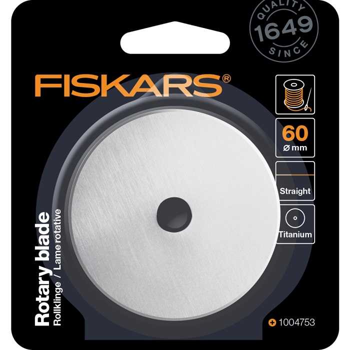 Fiskars Ανταλλακτικό Κόφτη Titanium Rotary Blade 60mm Straight Cutting 1004738
