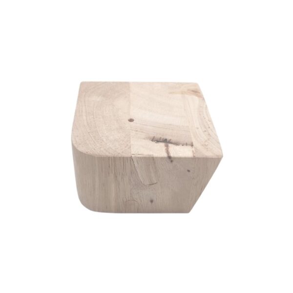 Ξύλινο Πόδι Επίπλου Με Στρογγυλεμένες Γωνίες Ύψος 6,5cm - 044