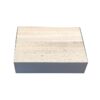 Μεταλλικός Και Ξύλινος Τάκος Ματ 19,5cm x 14,3cm x 4,8cm - 070