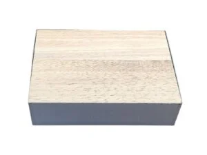 Μεταλλικός Και Ξύλινος Τάκος Ματ 19,5cm x 14,3cm x 4,8cm – 070