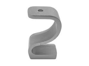 Μεταλλικό Πόδι Ματ Σε Σχήμα S Ύψος 11,2cm – 1053