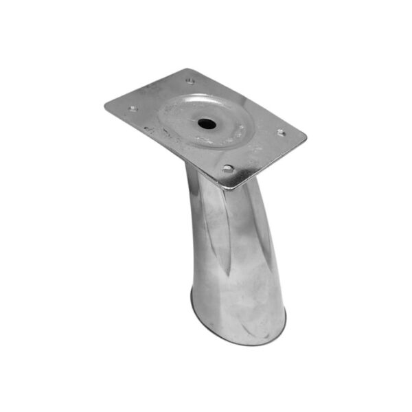 Μεταλλικό Πόδι Λοξό Νίκελ Ύψος 12cm - 2090