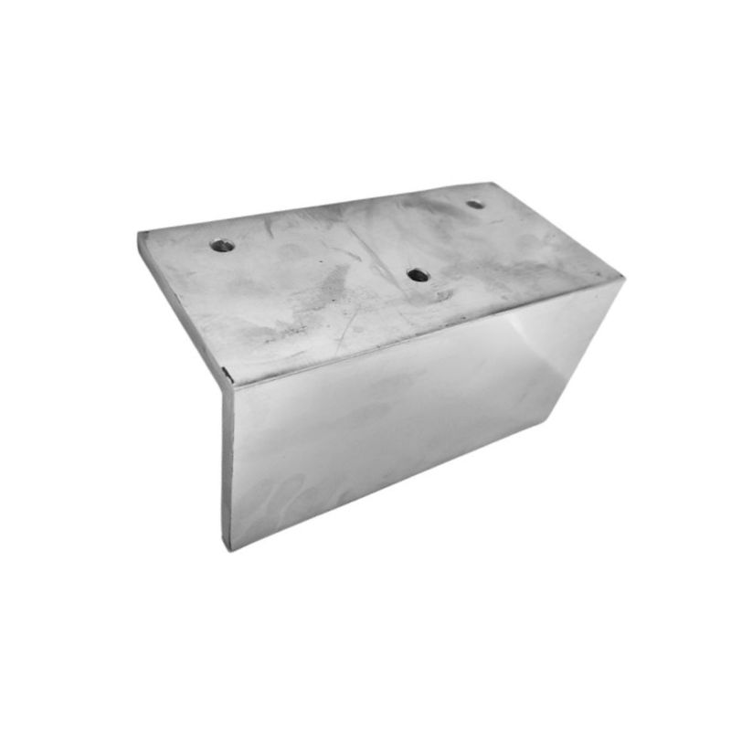 Μεταλλικό Πόδι Γωνιακό Νίκελ Ύψος 10cm - 3159