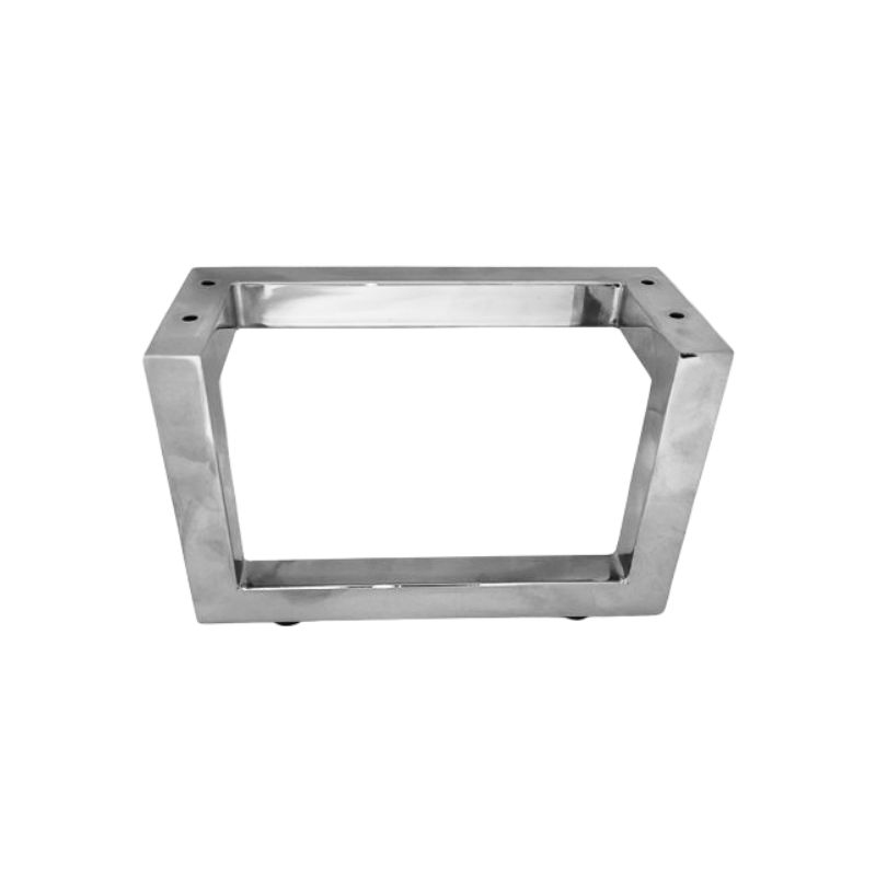 Μεταλλικό Πόδι Επίπλου Γωνιακό Νίκελ Μήκος 19cm x Ύψος 12cm - 7073A