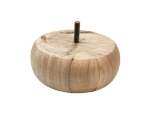Ξύλινο Πόδι Επίπλου Στρογγυλό Ύψος 6,4cm – 9013