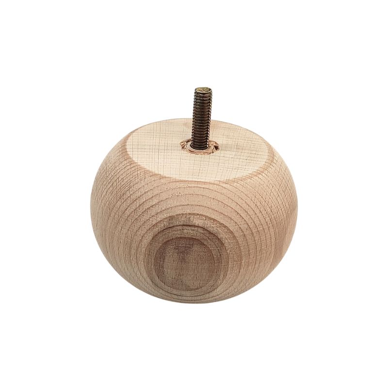 Ξύλινο Πόδι Επίπλου Στρογγυλό Ύψος 7,5cm - 9014