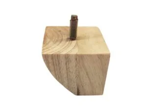 Ξύλινο Πόδι Επίπλου Λοξό Χαμηλό Ύψος 8cm – 9025