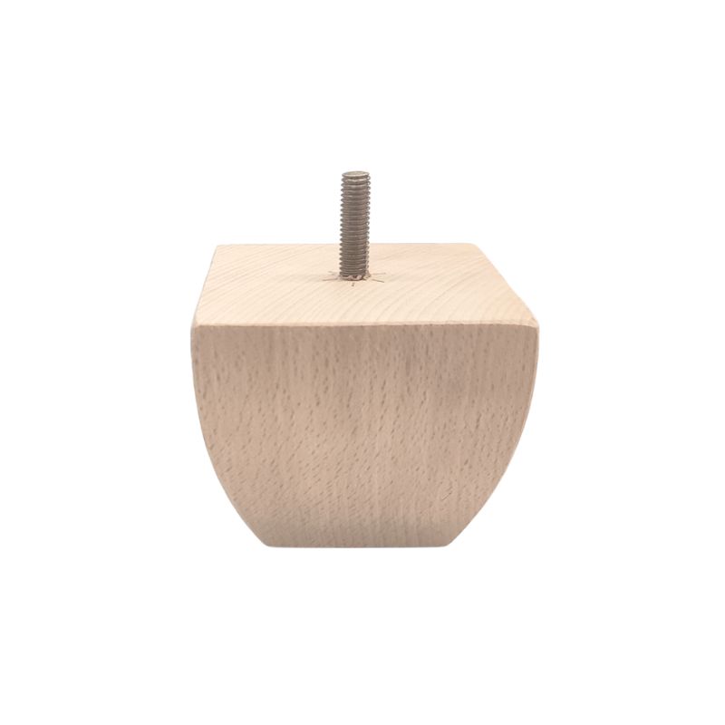 Ξύλινο Πόδι Επίπλου Με Στρογγυλεμένες Γωνίες Ύψος 8,2cm - 9034