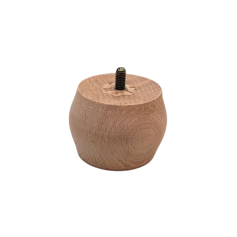 Ξύλινο Πόδι Επίπλου Στρογγυλό Ύψος 5,3cm - A113