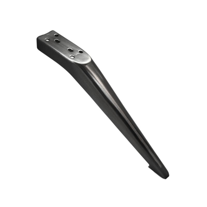 Μεταλλικό Πόδι Λοξό Μαύρο Νίκελ Μήκος 30cm x Ύψος 10cm - AF029-2