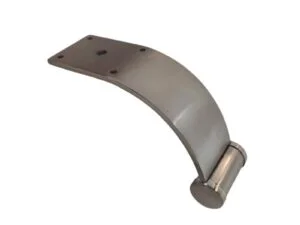 Μεταλλικό Πόδι Καμπυλωτό Ματ Ύψος 11cm – C299