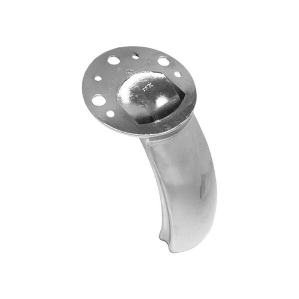 Μεταλλικό Πόδι Λοξό Νίκελ Ύψος 13cm - CH0110