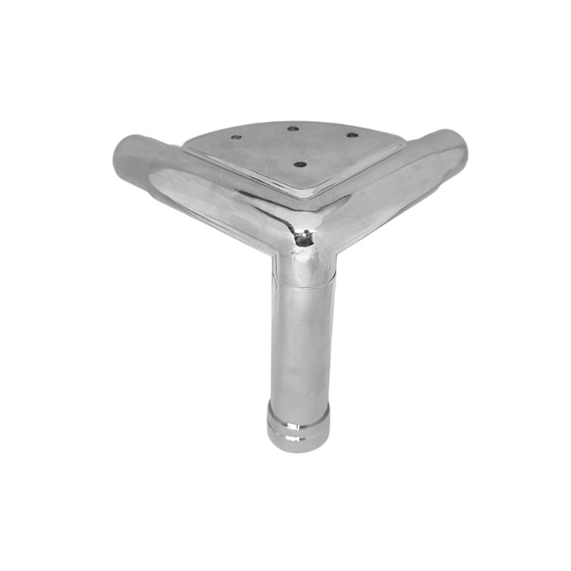 Μεταλλικό Πόδι Γωνιακό Νίκελ Ύψος 12cm - CH0709