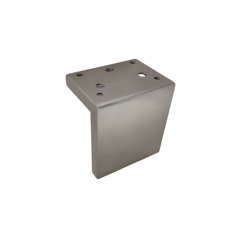 Μεταλλικό Πόδι Επίπλου Γωνιακό Ματ Ύψος 10cm - KA0425-002