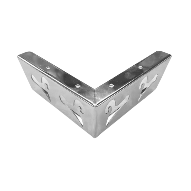 Μεταλλικό Πόδι Επίπλου Μπαρόκ Νίκελ Ύψος 6,8cm - ΚΑ 0487