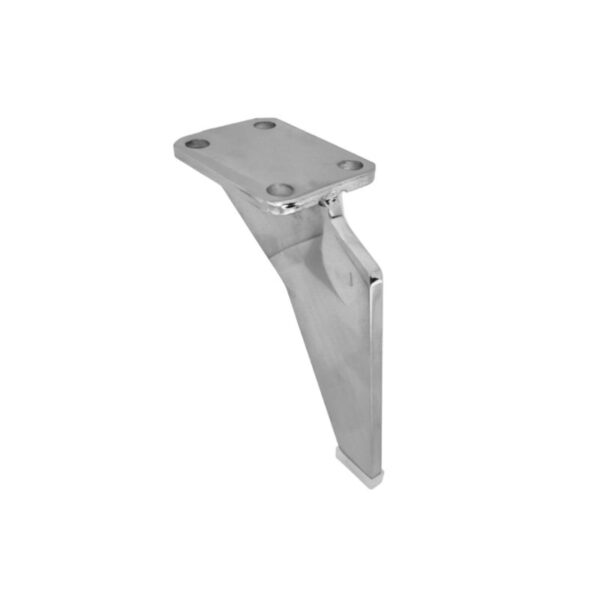 Μεταλλικό Πόδι Λεπτό Νίκελ Ύψος 13,5cm - KA0537