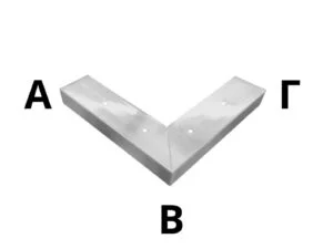 Χαμηλή Γωνία Επίπλου Ματ AB19,7 x BΓ19,7 x Ύψος 2,5cm – ΚΑ349-3