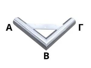 Χαμηλή Γωνία Επίπλου Νίκελ AB19,7cm x BΓ19,7cm x Ύψος 3,8cm – KA353B-1