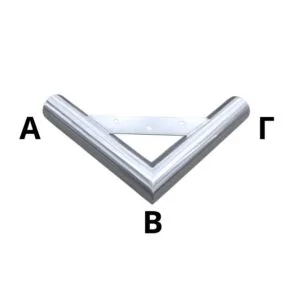 Χαμηλή Γωνία Επίπλου Νίκελ AB19,7cm x BΓ19,7cm x Ύψος 3,8cm - KA353B-1
