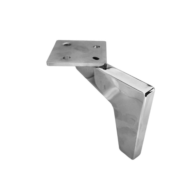 Μεταλλικό Πόδι Επίπλου Νίκελ Ύψος 13.5cm - KM17537