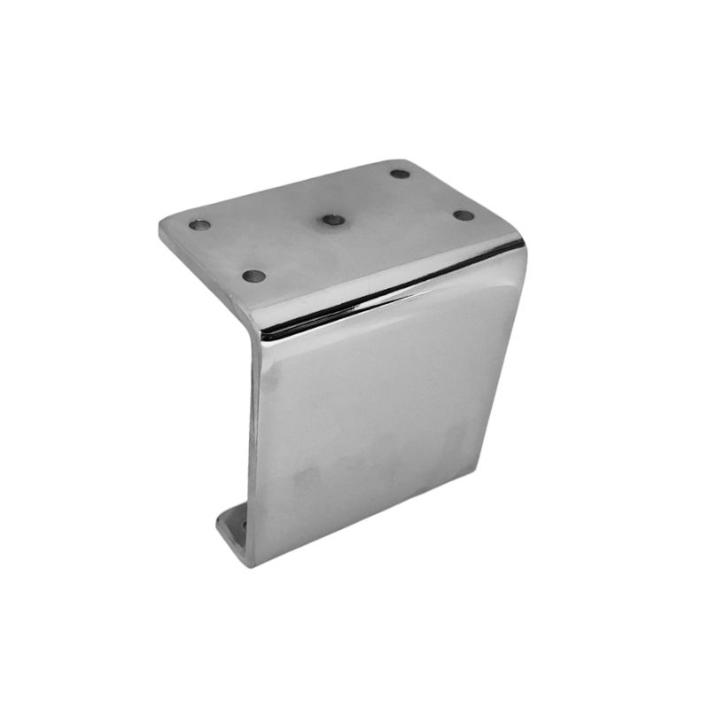 Μεταλλικό Πόδι Επίπλου Γωνιακό Νίκελ Ύψος 9,5cm - L293