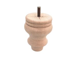 Ξύλινο Πόδι Επίπλου Καμπυλωτό Ύψος 11,6cm – A068