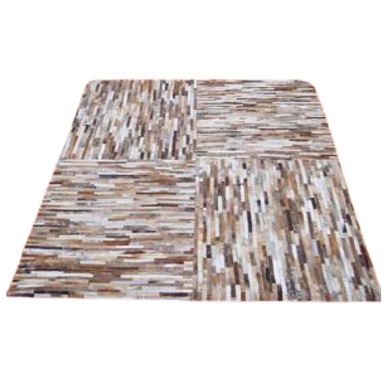 Χαλί Δερμάτινο Καφέ Άσπρο Billion-II