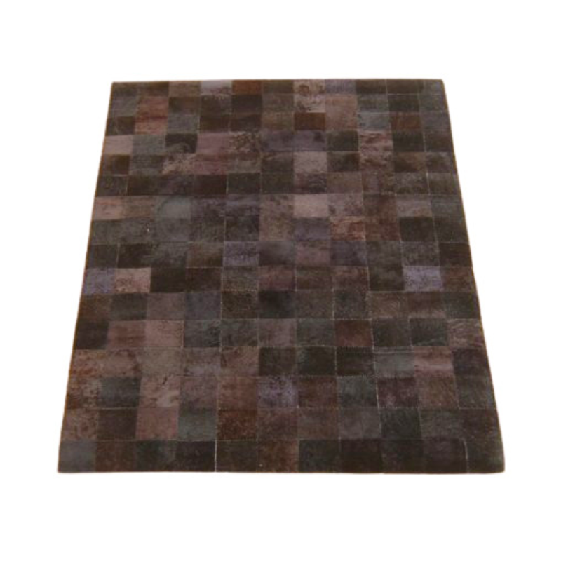 Χαλί Δερμάτινο Σκούρο Καφέ Branco