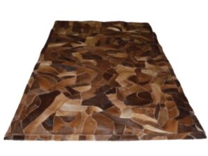 Χαλί Δερμάτινο Mid Brown KB-422 A