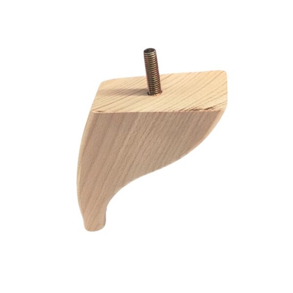 Ξύλινο Πόδι Επίπλου Λοξό Ύψος 14cm - 8941