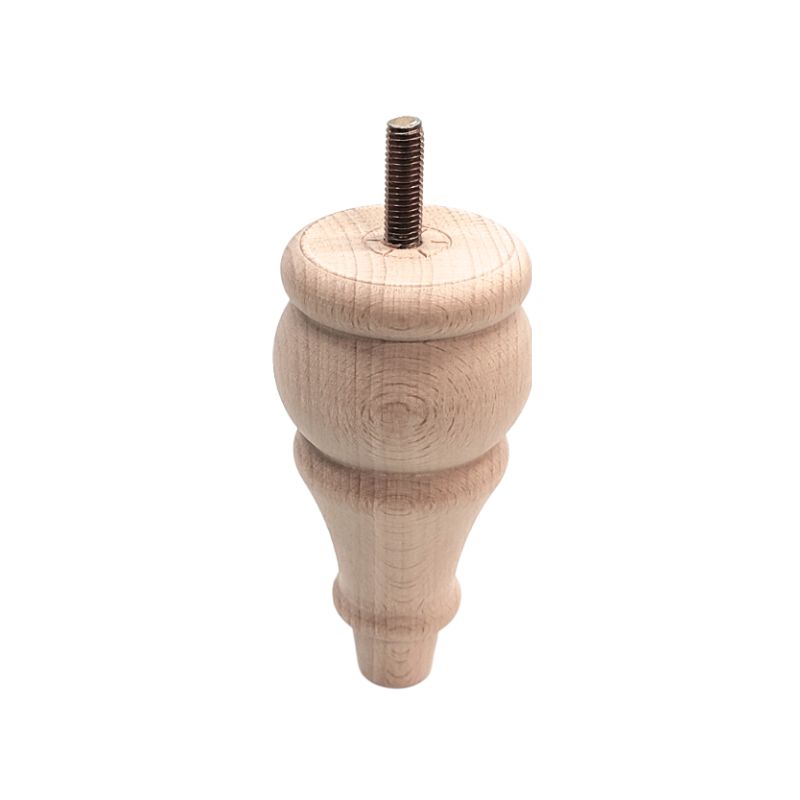 Ξύλινο Πόδι Επίπλου Καμπυλωτό Ύψος 14cm - 8975