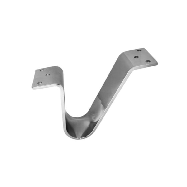 Μεταλλικό Πόδι Επίπλου Σε Σχήμα V Νίκελ Μήκος 16cm x Ύψος 12cm - KA0292