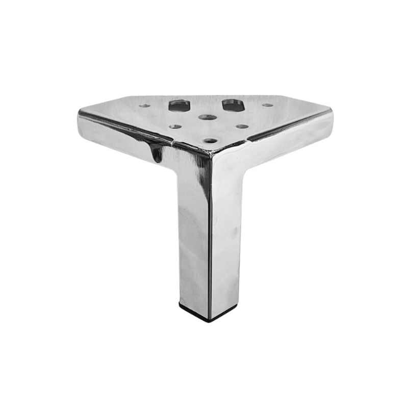 Μεταλλικό Πόδι Γωνιακό Νίκελ Ύψος 10cm - 7331