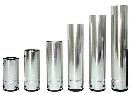 Μεταλλικό Πόδι Κυλινδρικό Νίκελ CH0919