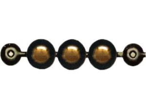 Αλυσίδα 1m  οξιντέ ( μαύρο – χρυσό) Nο 160 1/3 16mm