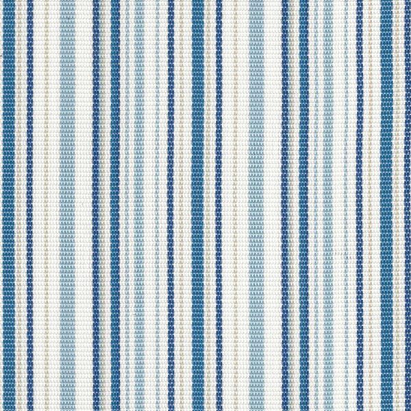 Ύφασμα Εξωτερικού Χώρου Διάτρητο Ριγέ Μπλέ Με Λευκό 2x1 κωδ 620