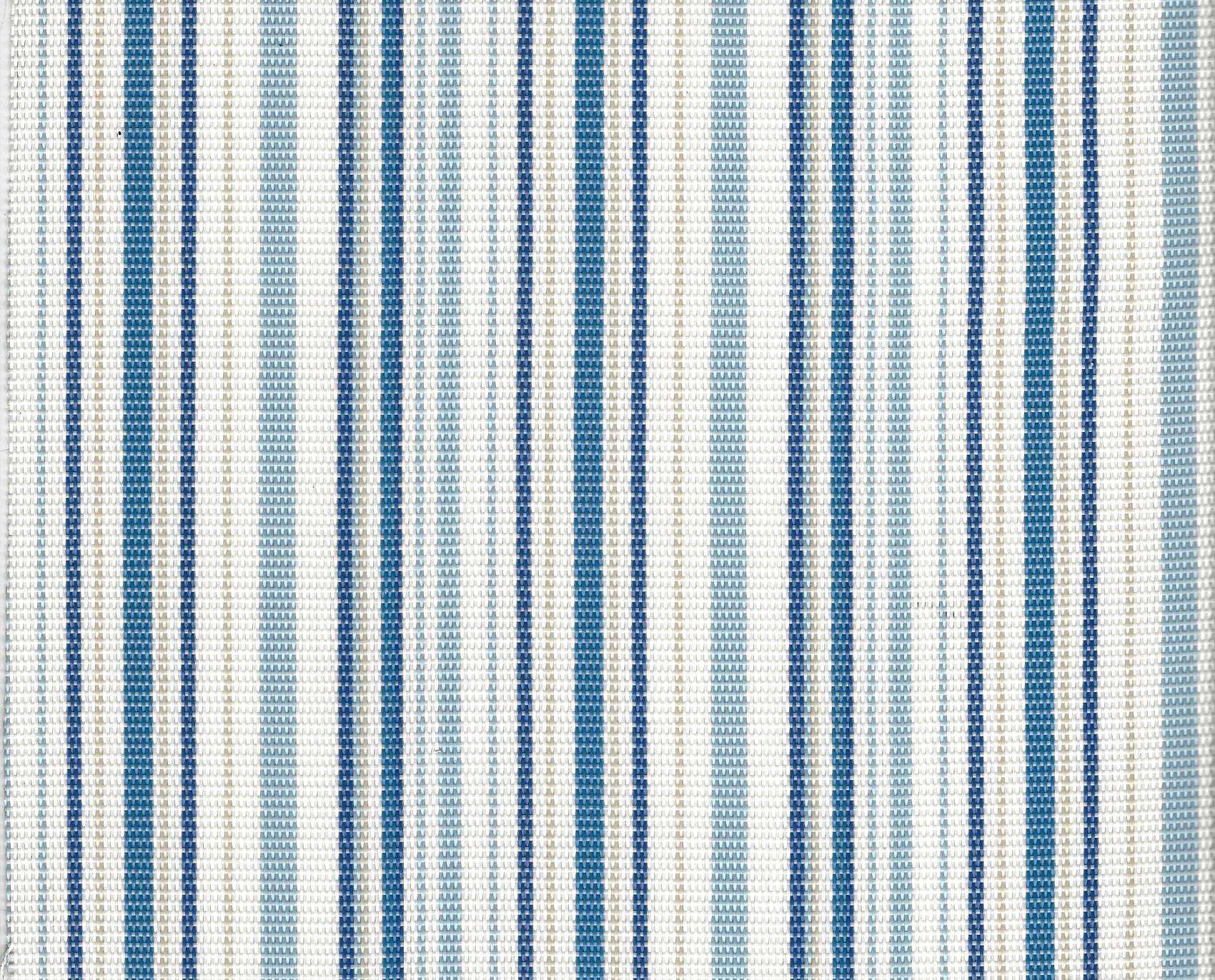 Ύφασμα Εξωτερικού Χώρου Διάτρητο Ριγέ Μπλέ Με Λευκό 2x1 κωδ 620
