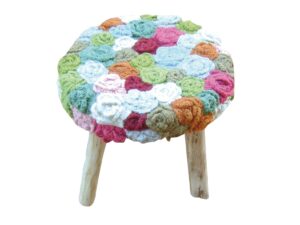 Ξύλινο Σκαμπό Πολύχρωμο Abbey 4 Stool
