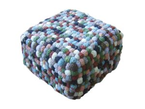 Σκαμπό Γκρι Με Καφέ Και Πράσινο Crotia 2 Balls Rug