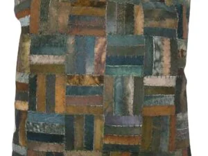 Διακοσμητικό Μαξιλάρι Patchwork Σκούρο Καφέ SG-84