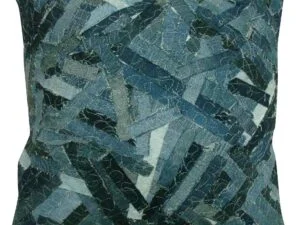 Διακοσμητικό Μαξιλάρι Patchwork Ανοιχτό Μπλε KB-210