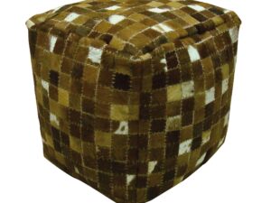 Δερμάτινο Πουφ Ταν Με Άσπρο Mini Matador Bean Bag