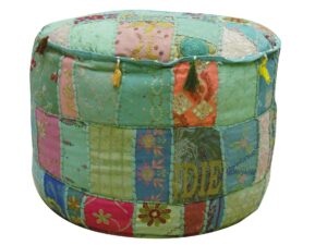 Πουφ Σκαμπό Τιρκουάζ HC-33 Pouf