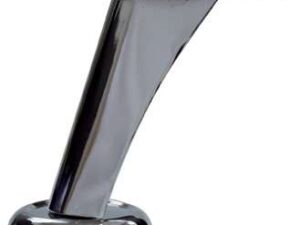 Μεταλλικό Πόδι Λοξό Νίκελ Ύψος 12cm – ΚΑ0175