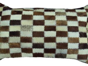 Διακοσμητικό Μαξιλάρι Patchwork Μπεζ Με Καφέ KB-105 035Β