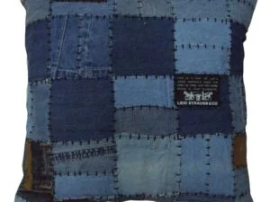 Διακοσμητικό Μαξιλάρι Patchwork Μπλε KB-394