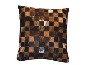 Διακοσμητικό Μαξιλάρι Patchwork Μαύρο Με Καφέ Phantom