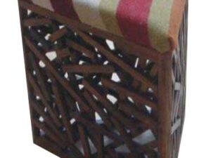 Ξύλινο Σκαμπό Medium Brown Twig Triangle