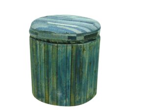 Σκαμπό Μπλε VJ-118A Round Stool