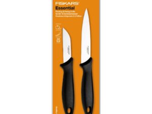 Σετ 2τμχ Μαχαιριών Αποφλοίωσης Fiskars Essential Peeling Knife 7cm & Paring Knife 11cm 1051834